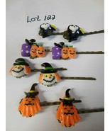 Lot 122    8 NEW hand set Halloween bobby hair pins various styles jewelry - $9.49