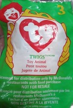 1998 TY Teenie Beanie Baby #3 Twigs Giraffe McDonalds Happy Meal Toy New Sealed - $9.99