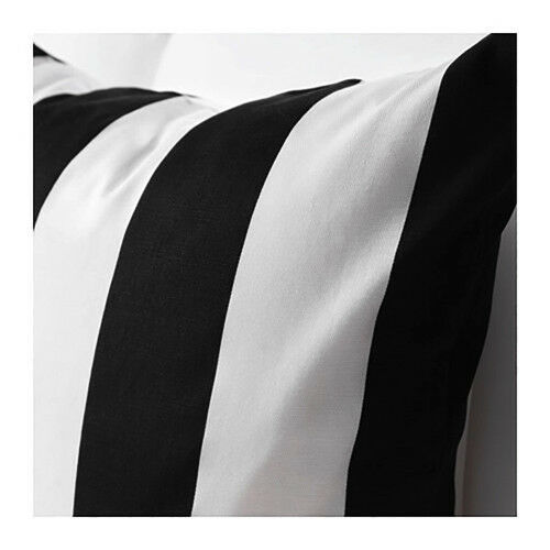 NWT IKEA Black White Striped Vargyllen Decorative Cushion Cover Pillow