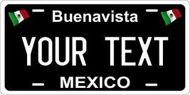 Buenavista Black Mexico License Plate Personalized Car Bike Motorcycle - $10.99+