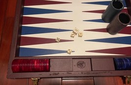 Vintage Large 20x14.5" Dal Negro Backgammon Tavola Reale Set Made in Italy image 2