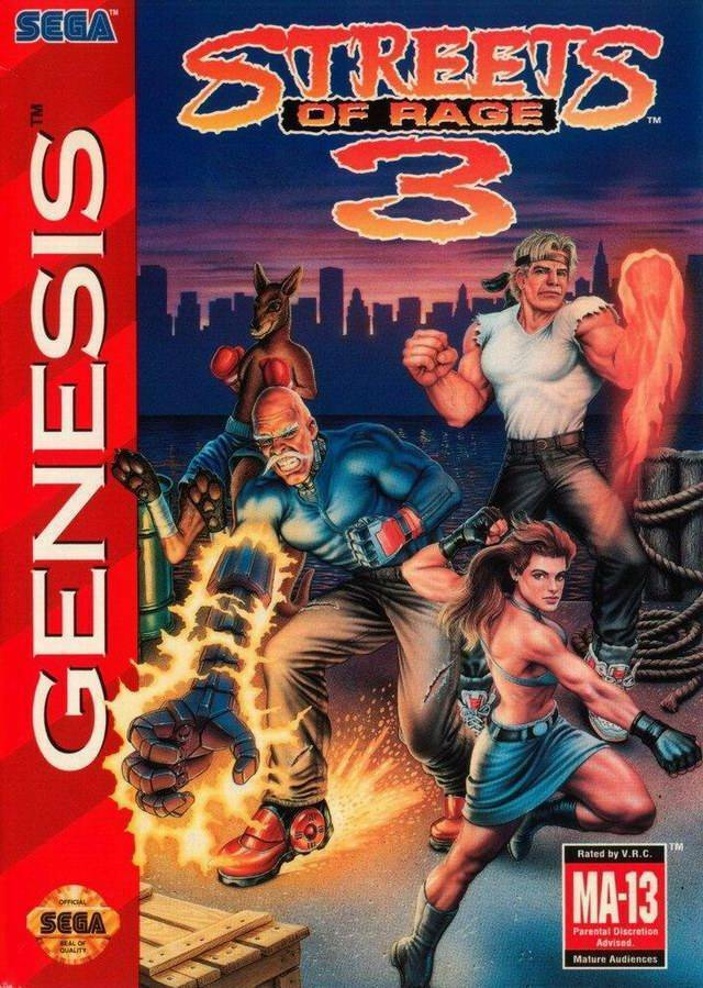 Streets Of Rage 3 Sega Genesis Great Condition Fast Shipping - Video Games