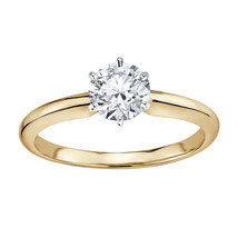1.01 Carat GIA Certified Round Diamond Solitaire Engagement Ring 14K Yellow Gold - $3,959.01