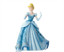 Disney Cinderella Figurine w Blue Dress 8.25" High Enesco Princess  #4058288