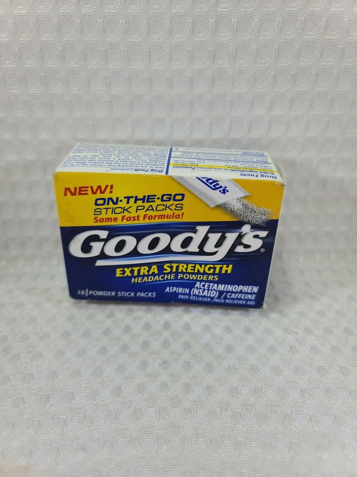 Goody's Extra Strength Powders Aspirin & Caffeine (2 Pack, 36ct) EXP