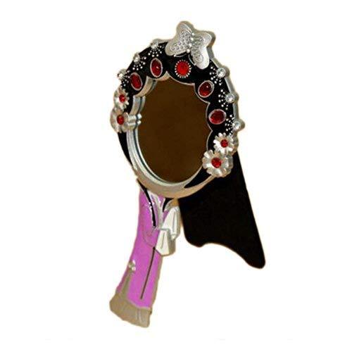 Chinese Character Style Make Up Cosmetic Mirror Creative Hand Carry Mirror-A05