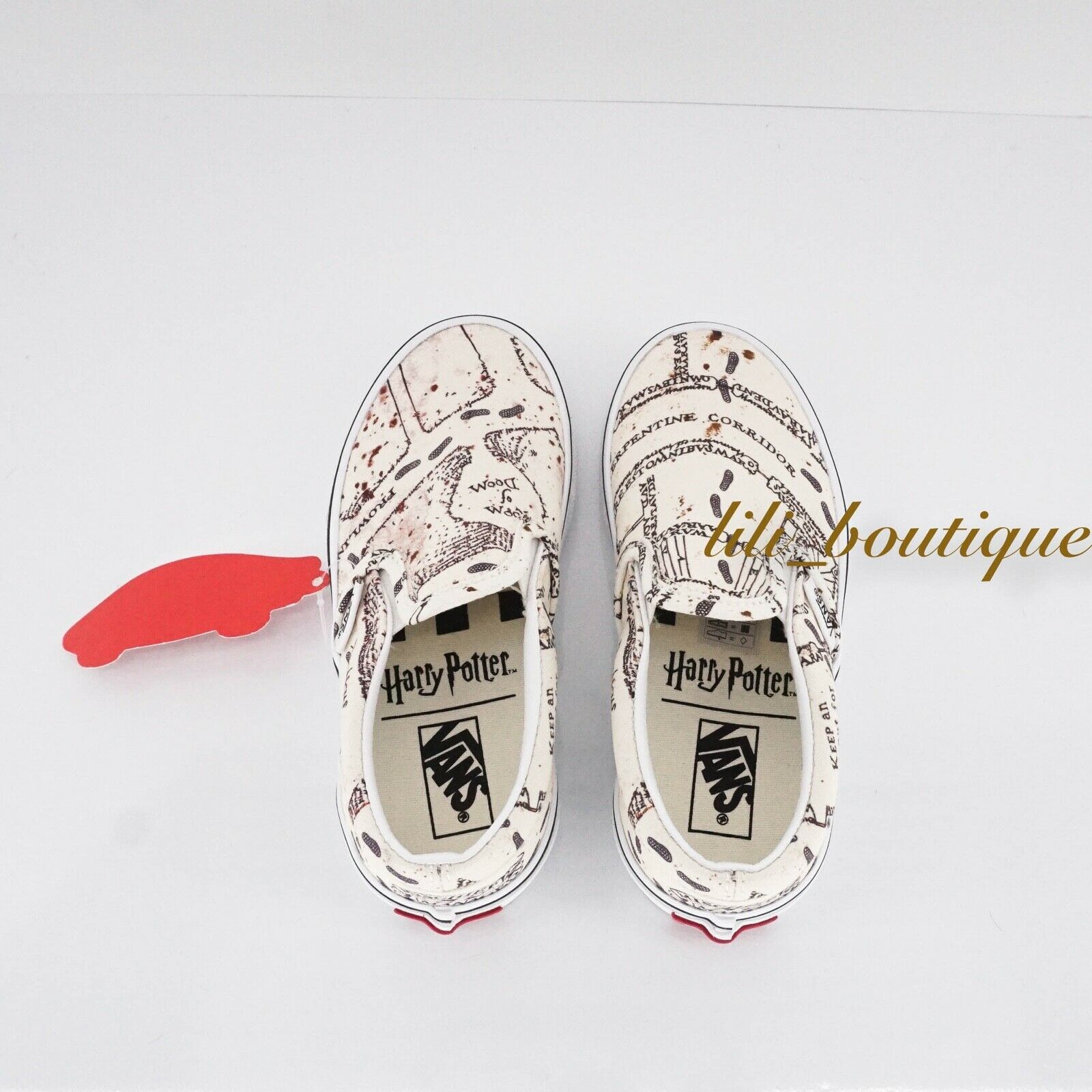 New Vans Harry Potter Marauder Map Classic SlipOn Shoes