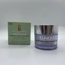 Clinique Repairwear Laser Focus Night Line Smoothing Cream Comb Oily 1.7... - $62.36