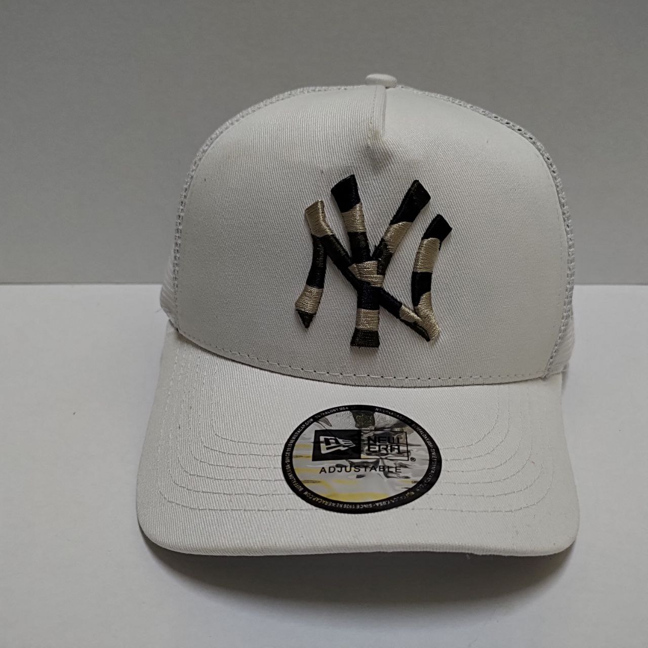 Best Offer NY New Era White Trucker Cap Premium Quality EXPEDITE SHIPPING