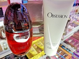Calvin Klein CK OBSESSION 3.4oz Eau de Parfum Spray + Lotion + Hand Bag ... - $87.99
