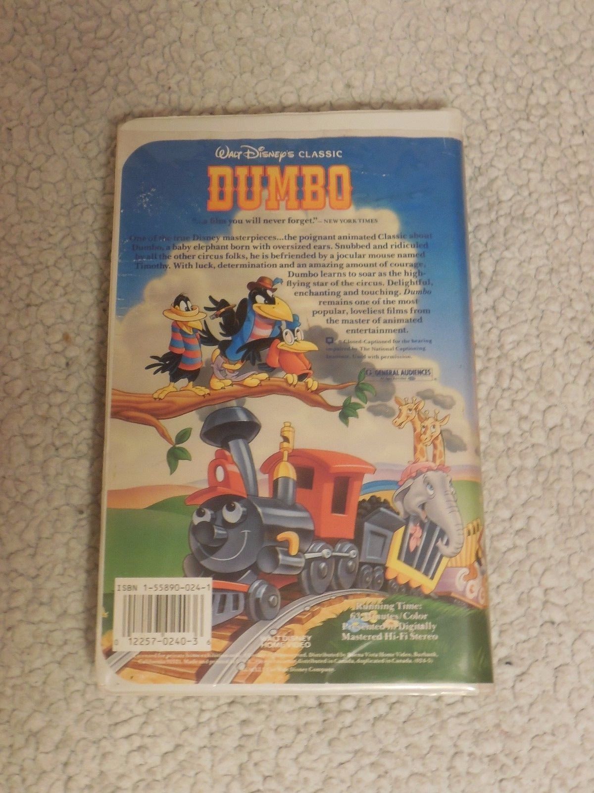 Dumbo Walt Disney S Black Diamond Classic Vhs Rare Vhs Tapes