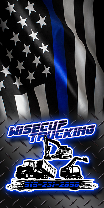 CUSTOM VINYL Cornhole Board DECAL/ Thin Blue Line Flag_Wisecup Trucking