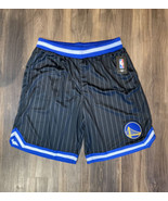 Golden State Warriors NBA Black Blue Stripe Basketball Shorts Size XL (X... - $39.59