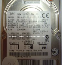 5GB 2.5" 20MM Tall IDE 44pin Hard Drive IBM DPLA-25120 Tested Good Free USA Ship