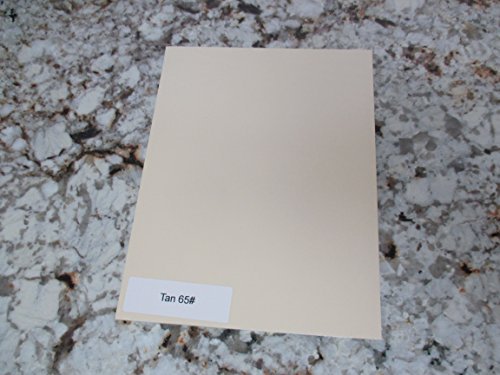 8.5x11 Tan Smooth Cardstock Paper 65# lb., 25 Sheets, Card Stock ...