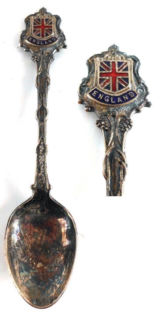 England Exquisite EPNS Vintage Collector's Souvenir Spoon Silver Plate