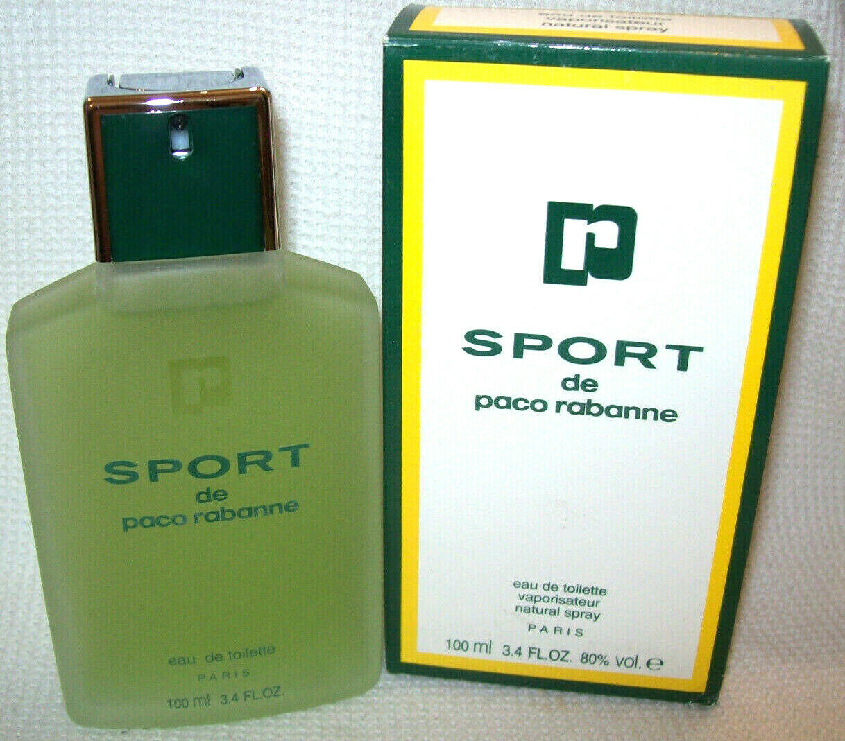 Vintage Sport De Paco Rabanne 3.4 Oz Eau De Toilette Spray Men's NIB ...