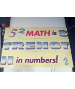 Vintage Horizontal Trend Classroom Wall Banner Math Is Strength in Numbers - $11.25