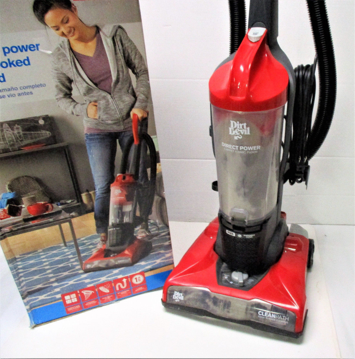 Dirt Devil Direct Power Upright Vacuum Cleaner Model UD70164 Vacuum