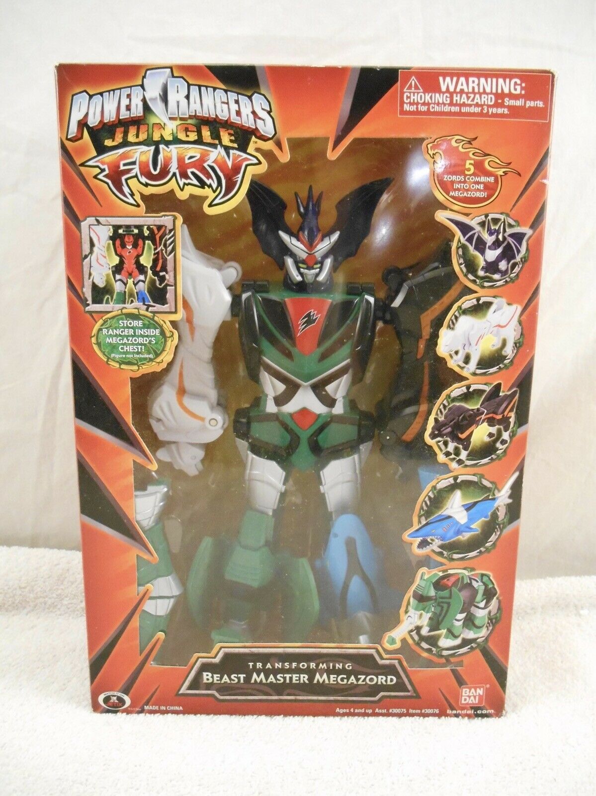 Power Rangers Jungle Fury TRANSFORMING Beast Master Megazord (Bandai ...