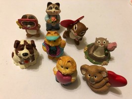 VTG Hallmark Merry Miniatures Lot Animals Cats Dog Raccoon Koala Chipmunk 8 Pcs  - $19.75
