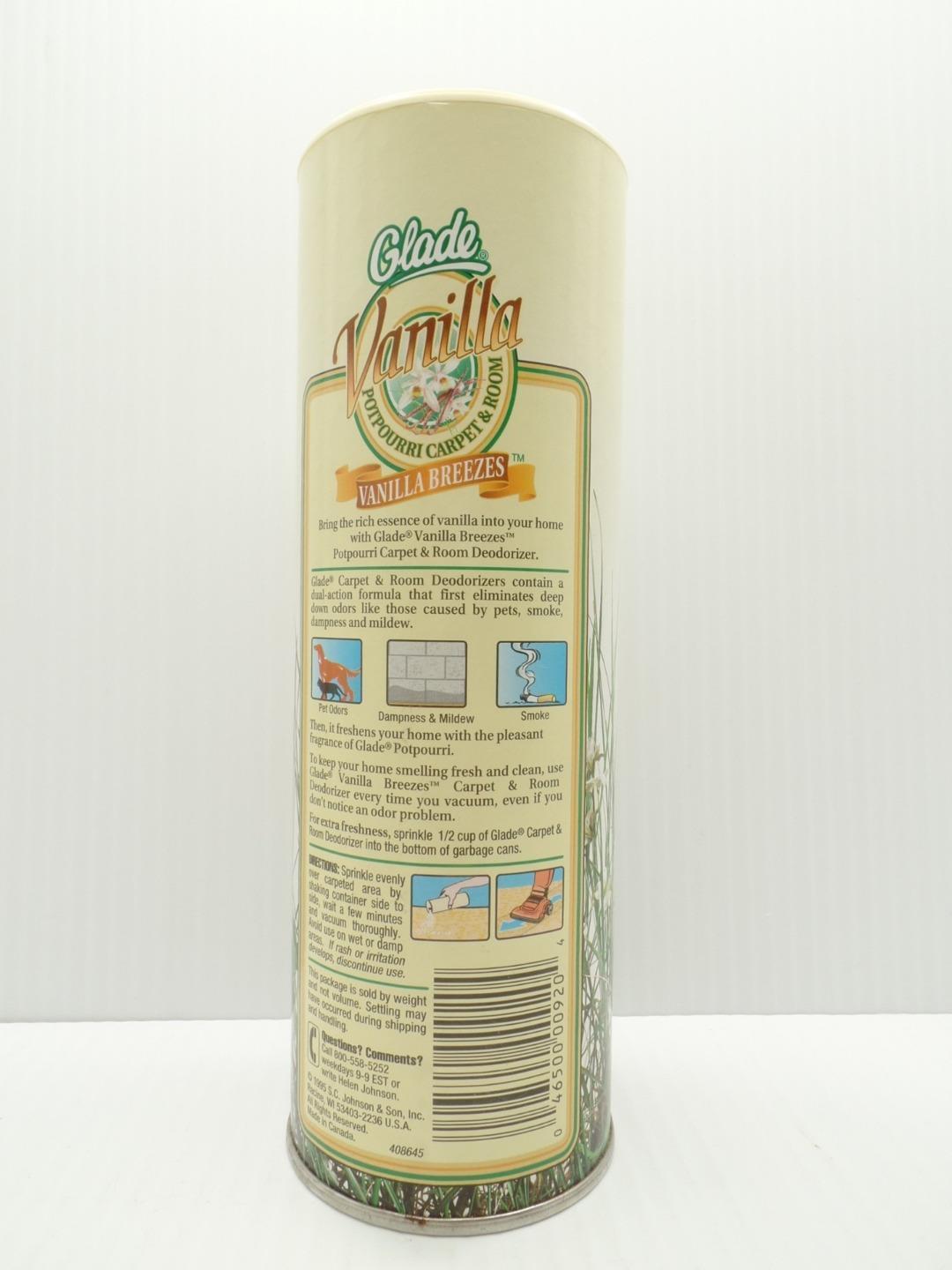Glade Vanilla Breezes Potpourri Carpet & Room Deodorizer Eliminates