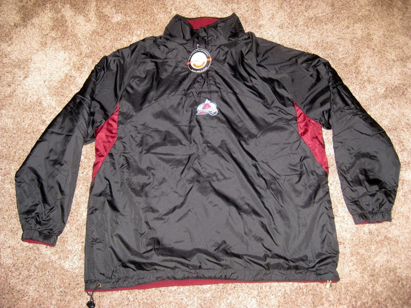 NEW COLORADO AVALANCHE REVERSIBLE JACKET COAT HOCKEY LARGE L LG NHL
