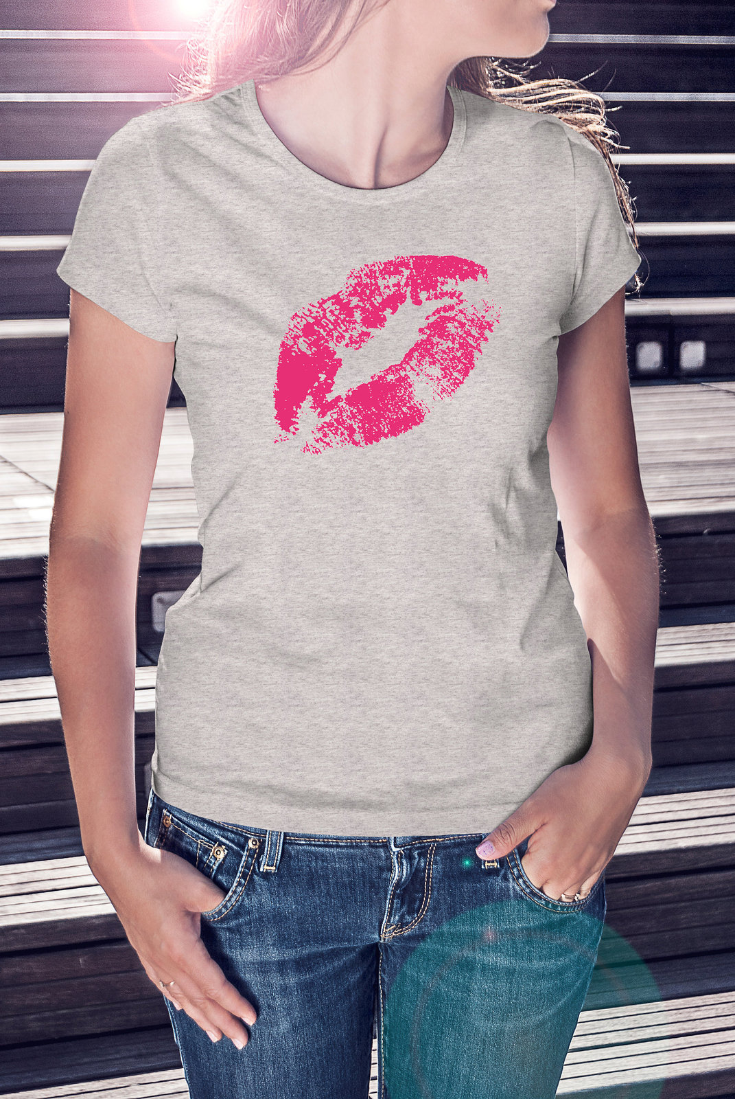 Pink Lips T Shirt Women S Clothing Lipstick Kiss Tshirt Summer Fashion Tee T Shirts And Tank Tops