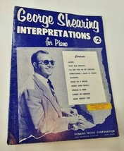 George Shearing Interpretations for Piano no 2 1954 Song Book - $12.82