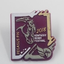 2018 Kentucky Derby Festival Pegasus Horse Race Plastic Lapel Pin Souvenir - $9.99