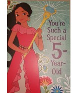 Disney Elena Avalor Greeting Card Birthday &quot;You&#39;re Such a Special 5-Year... - $3.89