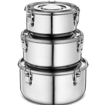 Thanos Stainless Steel 3 Container Food Storage Set