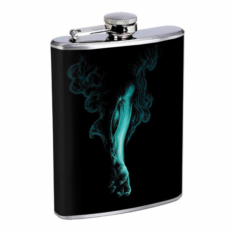 Moroccan Pin Up Girls D13 Flask 8oz Stainless Steel Hip Drinking Whiskey 
