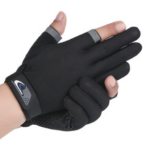 1 Pair Anti-Slip Breathable Fishing Gloves 2 Finger Cut Fishing Cycling ... - $9.56+