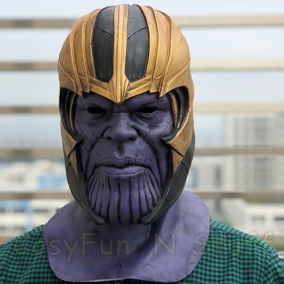 New Endgame Thanos Mask Infinity War Avengers EndGame Costume Mask Handmade