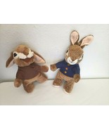 Dan Dee Peter Rabbit Benjamin Bunny Plush Lot Stuffed Animals 8&quot; - $16.80
