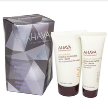 AHAVA Dead Sea Minerals Mud Body And Foot Cream Set For Dry And Sensitive Skin - $38.80