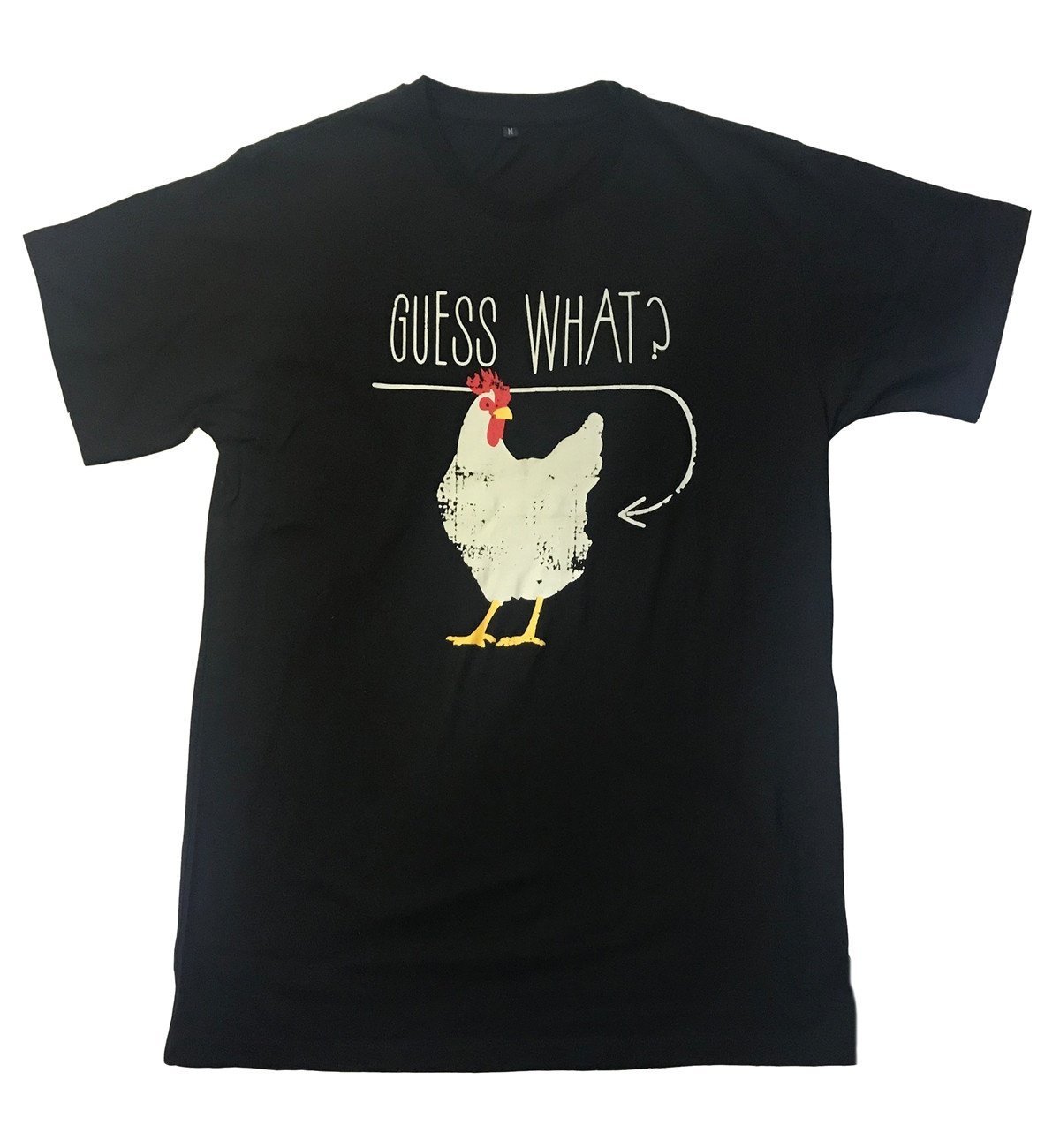 Guess What? Chicken Butt Graphic T-Shirt - T-Shirts, Tank Tops