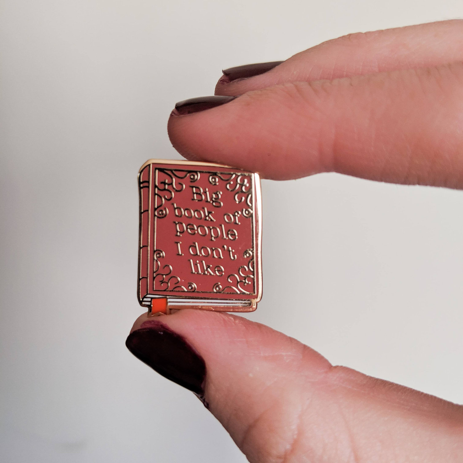 Enamel Pins Quote Introvert Big Book Funny Enamel Pin Pins & Brooches