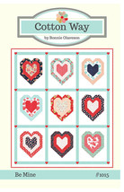 Quilt Pattern Be Mine Moda Cotton Way Fat Quarter Friendly Smitten Hearts - $8.91