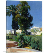 ARTCANVAS Corner of the Garden - Alcazar - Sevilla 1910 Canvas Art Print... - $43.99