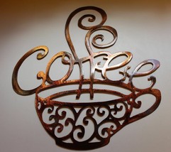 Ornamental Coffee Metal Wall Decoration 25 &quot;Wide - $90.19