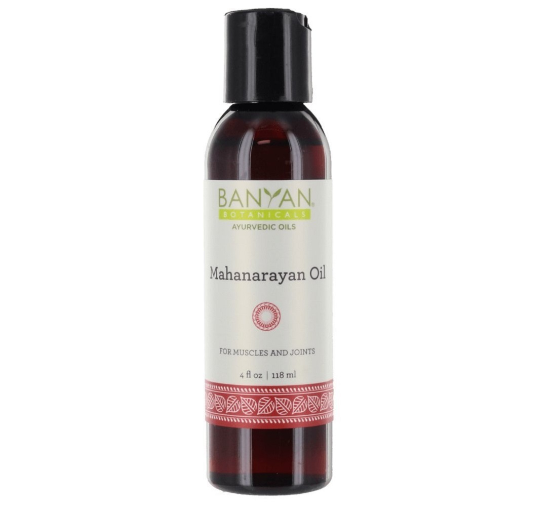 Banyan Botanicals Mahanarayan Oil - 99% Organic, 4 oz - for Muscles and Joints