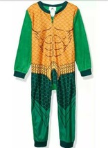 Boys&#39; Aquaman Union Suit Blanket Sleeper Pajama new w tags size 4/5 - $19.33