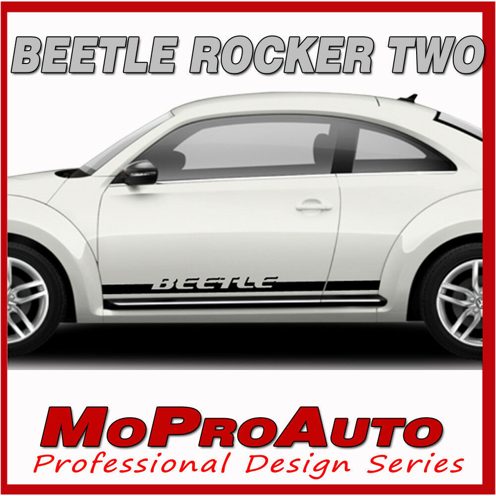 2012 2019 Volkswagen Beetle Vinyl Graphics Rocker 2 Lower