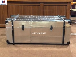 NauticalMart Richard's Trunk Coffee Table Industrial Vintage Aviator Furniture 