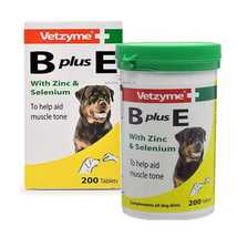  B Plus E Dog Vitamin Tablets With Zinc And Selenium 100Pills  - $18.50