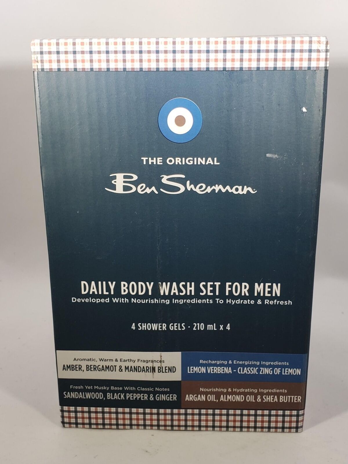 Ben Sherman Daily Body Wash Set For Men 4 Shower Gels Full Size
