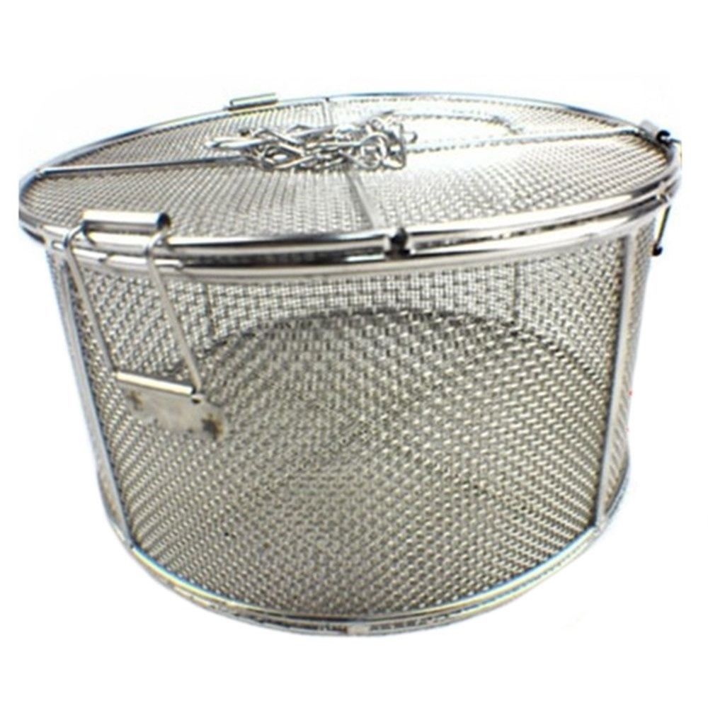 Stainless Steel Seasoning Strainer Basket medium Colanders, Strainers