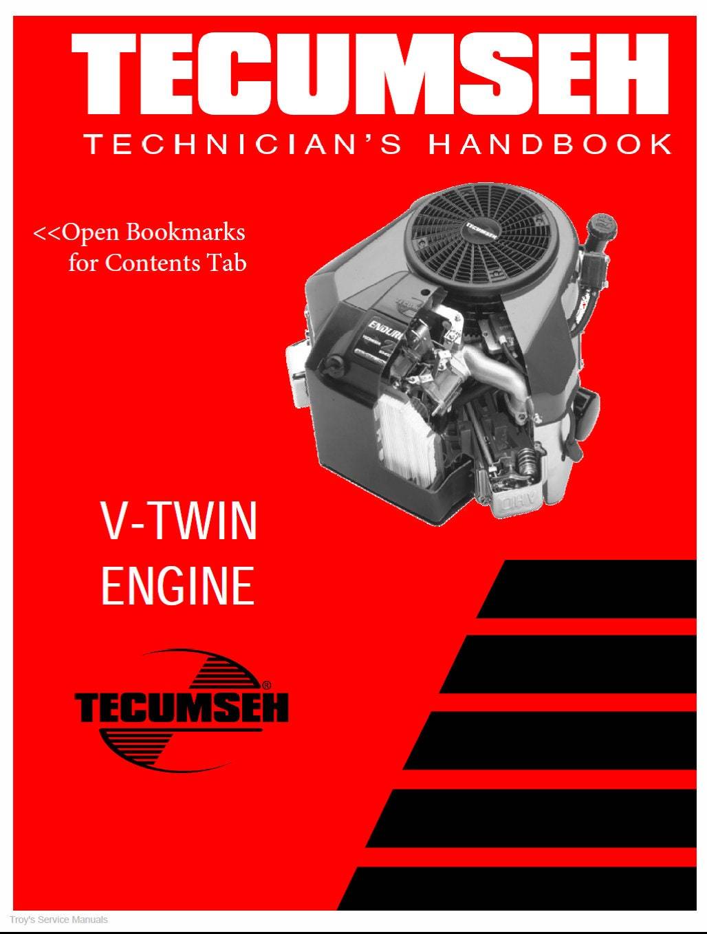 Tecumseh V-Twin Repair Service & Shop Manual - Digital Goods